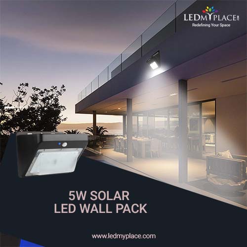 Use 5W Solar LED Wall Pack For Additional Outdoor Lighting
