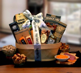 Gifts for Dad - Gift Basket Father's Day Gourmet Nut And Sausage Assortment