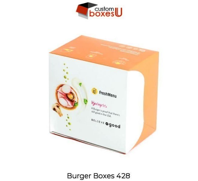 Custom Burger Boxes at discount price in USA