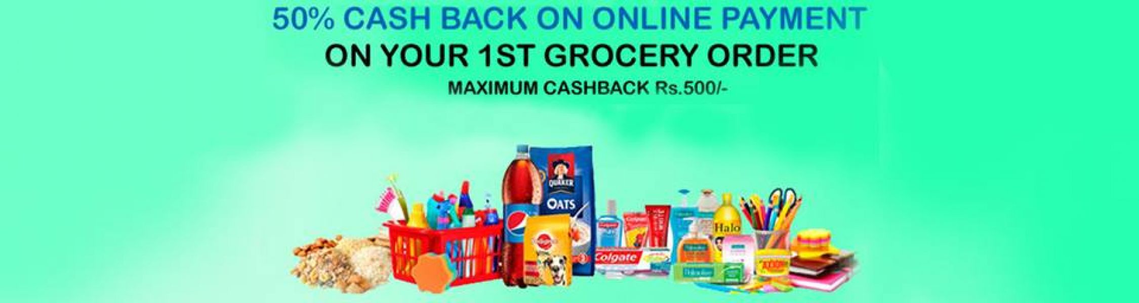 Up To 50% Cash Back Online Grocery Shopping In Delhi- Trendyfy