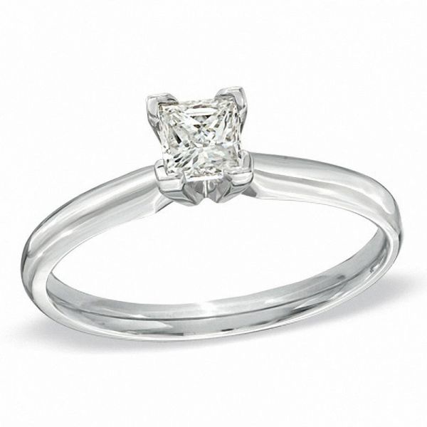 Buy Princess Cut Diamond Solitaire Engagement Ring